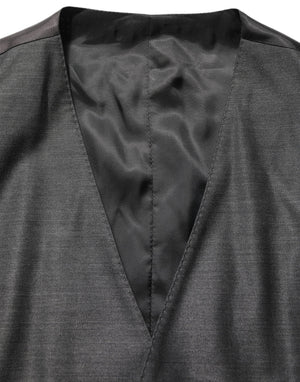 Dolce & Gabbana Grauer MARTINI Slim Fit Anzug im 3-Teiler-Look