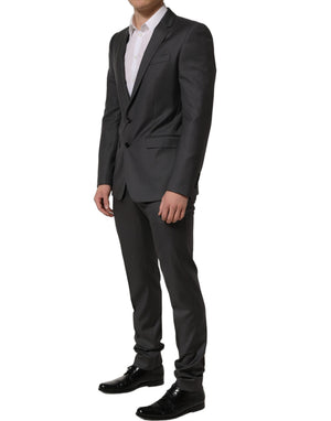 Dolce & Gabbana Grauer MARTINI Slim Fit Anzug für Herren