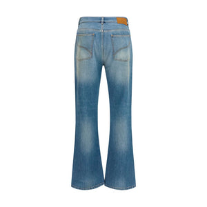 Amiri Blaue Baumwoll-Jeans mit ausgestelltem Bein