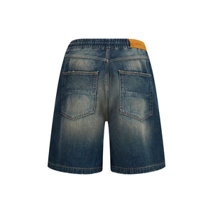 Amiri Blaue Baumwoll-Bermudashorts