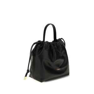 Chloé Schwarze Lammleder Schultertasche Ovis Aries Aries