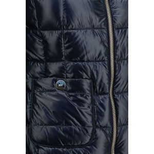 Herno Blaue Polyamid-Jacke in voller Länge