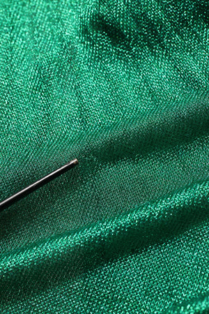 Dolce & Gabbana Smaragdgrünes Plissee-Abendkleid