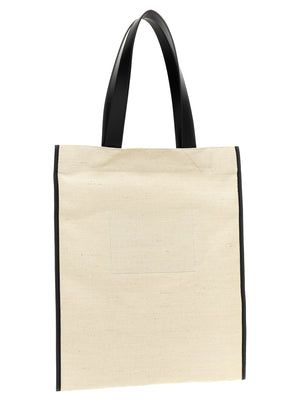 Jil Sander Zweifarbige Jute-Shopper