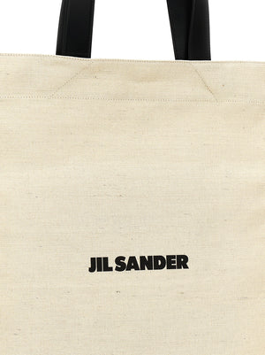 Jil Sander Zweifarbige Jute-Shopper