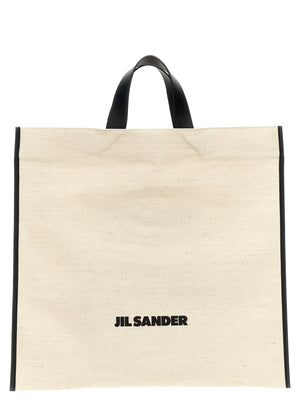 Jil Sander Zweifarbige Jute-Shopper
