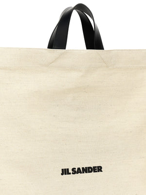 Jil Sander Zweifarbige Jute-Shopper