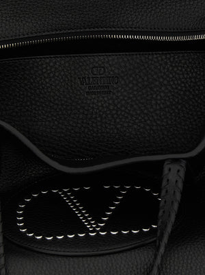 Valentino Garavani Schwarze Kalbsleder-Tasche