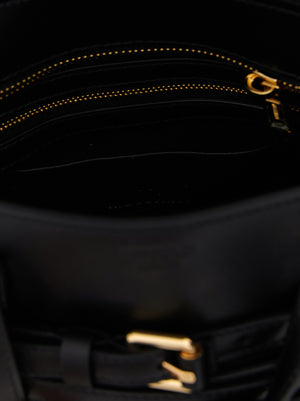 Moschino Schwarze Handtasche aus Polyester