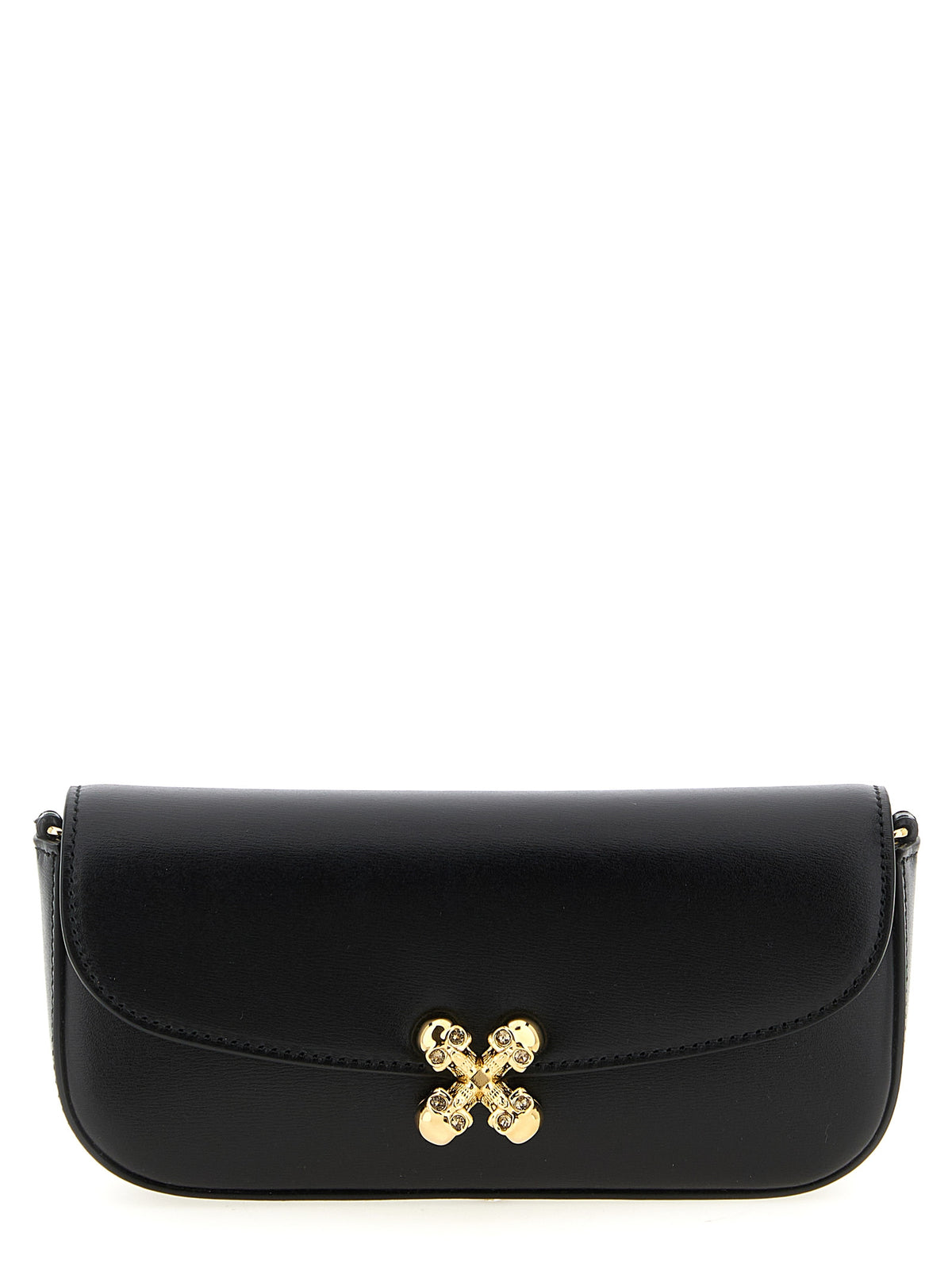 Alexander McQueen Schwarze Kalbsleder-Umhängetasche