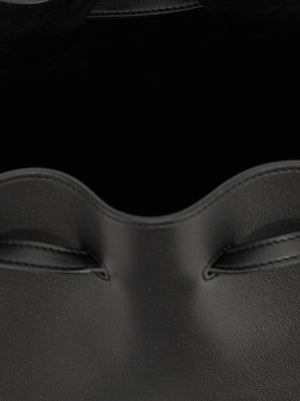Valentino Garavani Schwarze Kalbsleder-Schultertasche