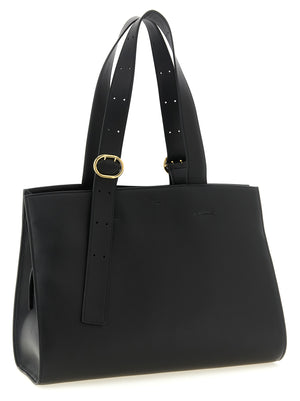 Jil Sander Schwarze Kalbsleder-Tasche
