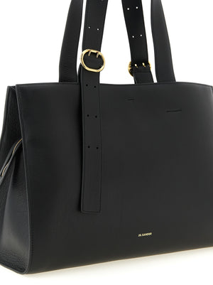Jil Sander Schwarze Kalbsleder-Tasche