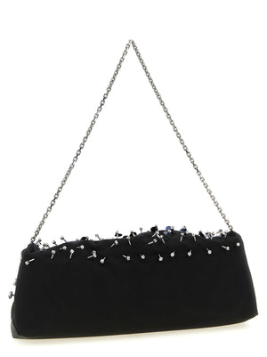 Roger Vivier Schwarze Clutch aus Viskose