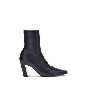Khaite Schwarze Ankle Boots aus Kalbsleder Bos Taurus