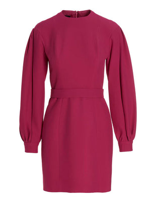 Giovanni Bedin Kurzes Fuchsia-Kleid aus Viskose