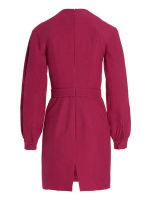Giovanni Bedin Kurzes Fuchsia-Kleid aus Viskose
