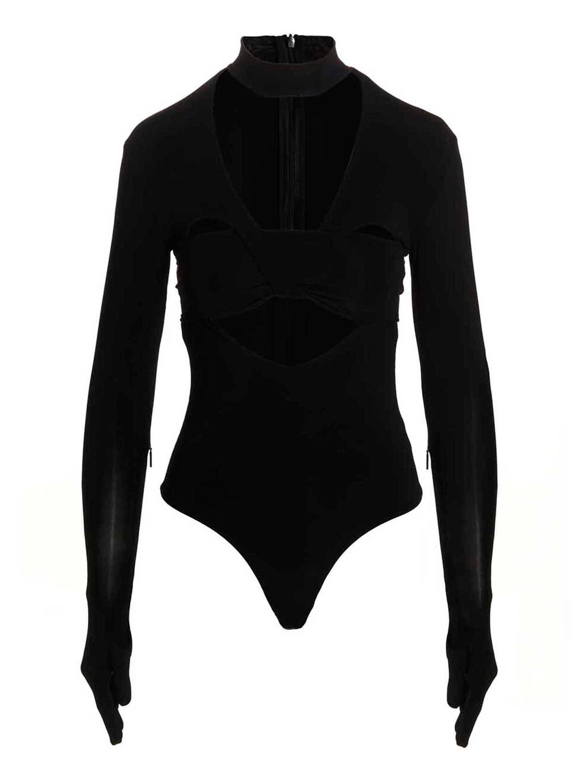Ambush Schwarzer Body aus Viskose