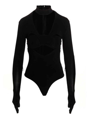 Ambush Schwarzer Body aus Viskose