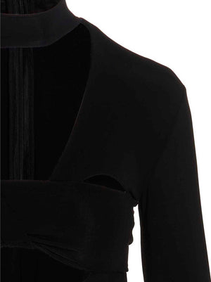 Ambush Schwarzer Body aus Viskose