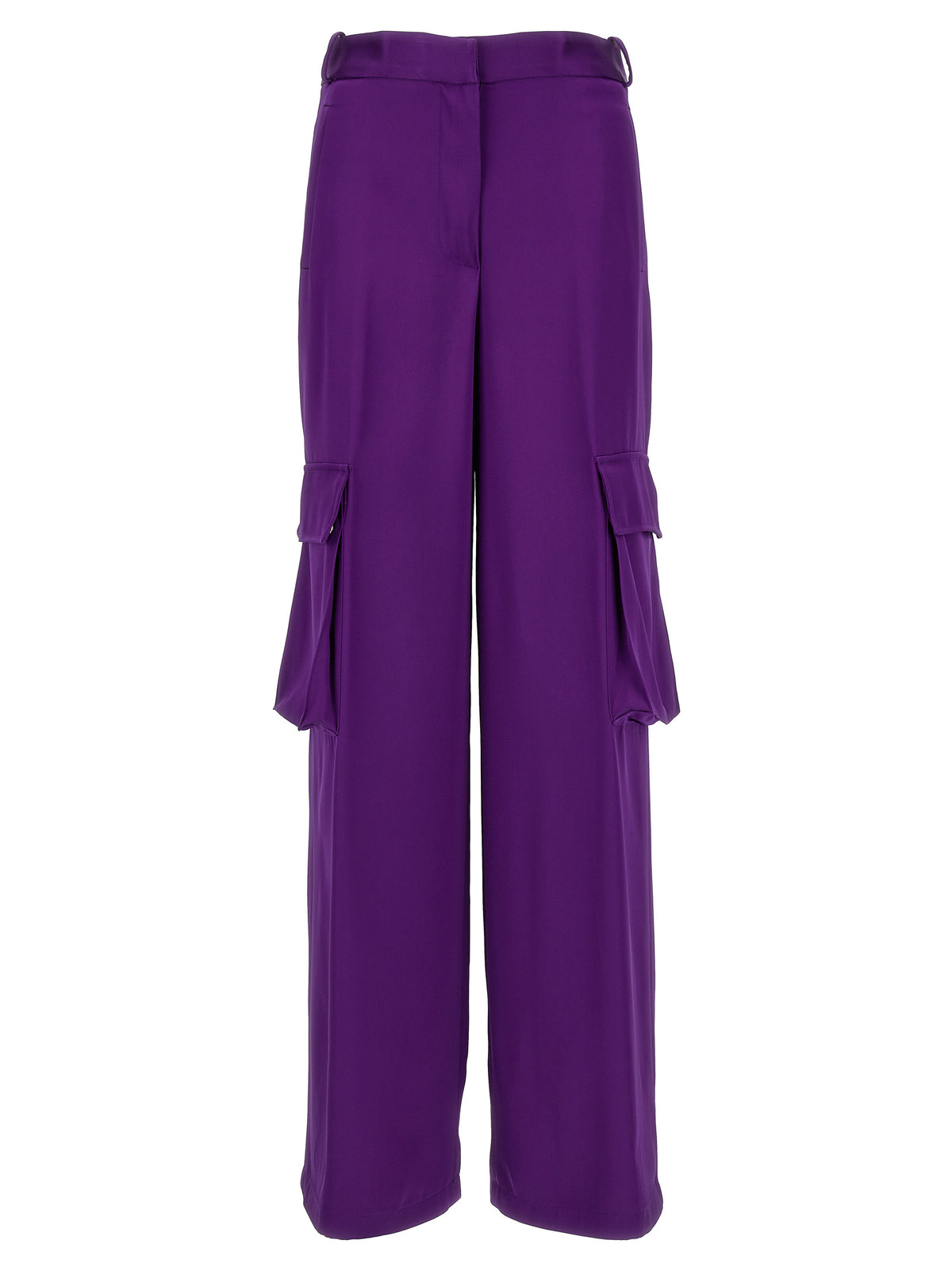 Versace Violette Cargo-Hose aus Viskose