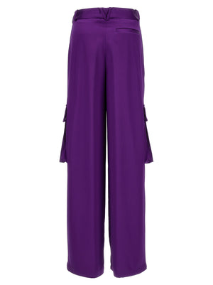 Versace Violette Cargo-Hose aus Viskose