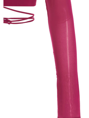 The Andamane Fuchsia Seidenbluse