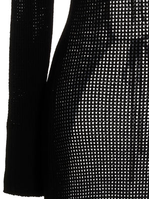 ANDREĀDAMO Schwarzer Cardigan aus Viskose