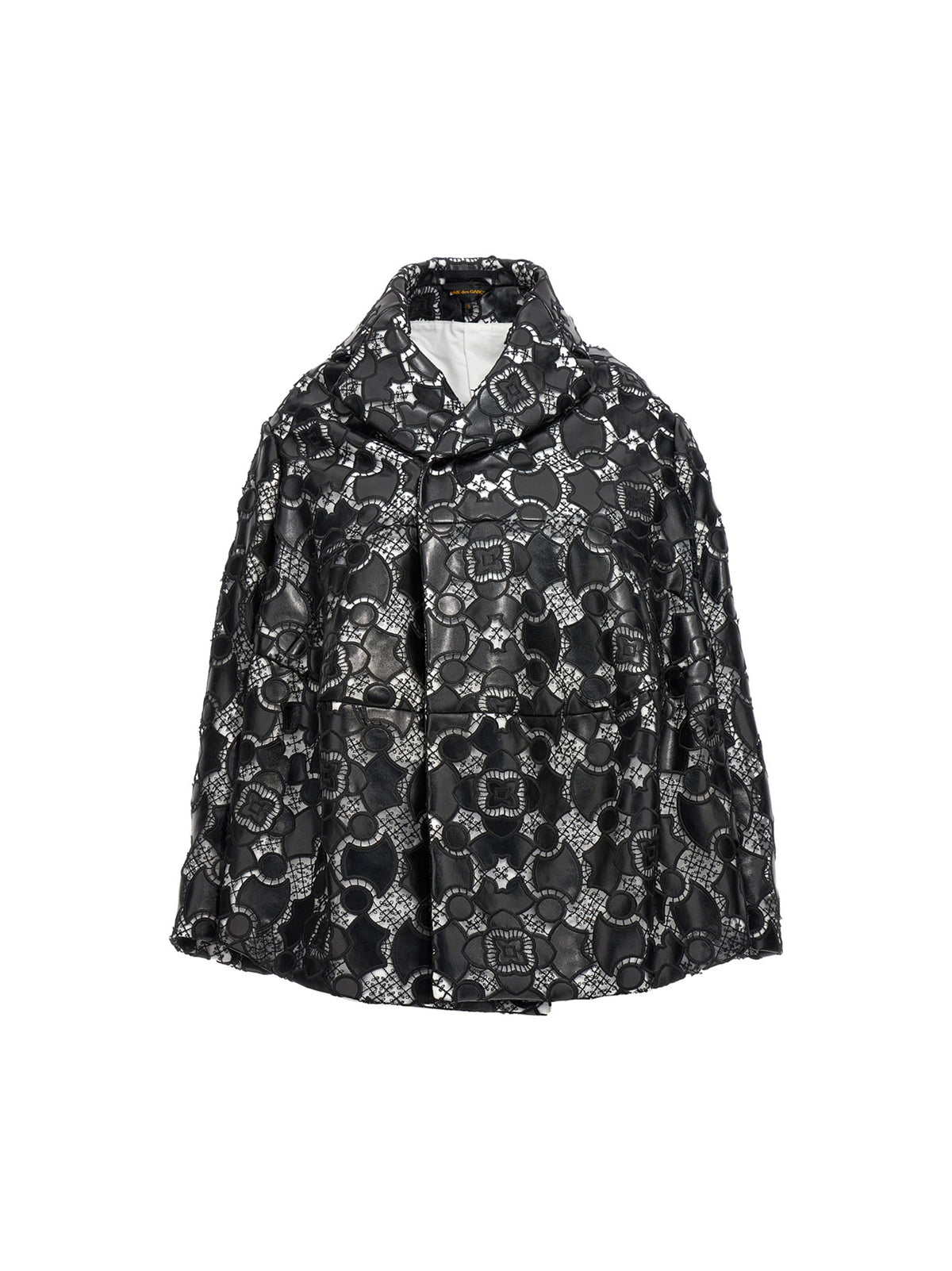 Comme Des Garçons Zweifarbige Jacke aus Polyethylen-Leder