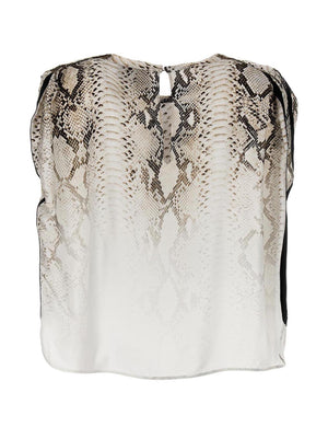 NUDE Mehrfarbige Viskose-Bluse