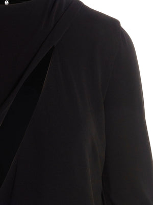 Versace Schwarzes Viskose-Kurzkleid