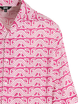 GCDS Fuchsia Viskose-Bluse