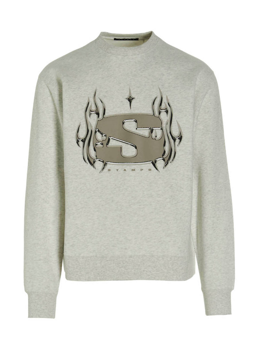 STAMPD Grauer Baumwollpullover