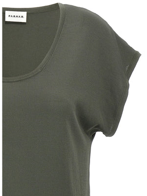 P.A.R.O.S.H. Bicolor Viscose T-Shirt