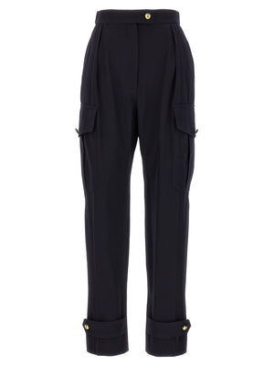 Alexander McQueen Blaue Woll-Cargo-Hose