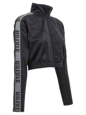 ROTATE BIRGER CHRISTENSEN Schwarzer Polyester-Sweatshirt