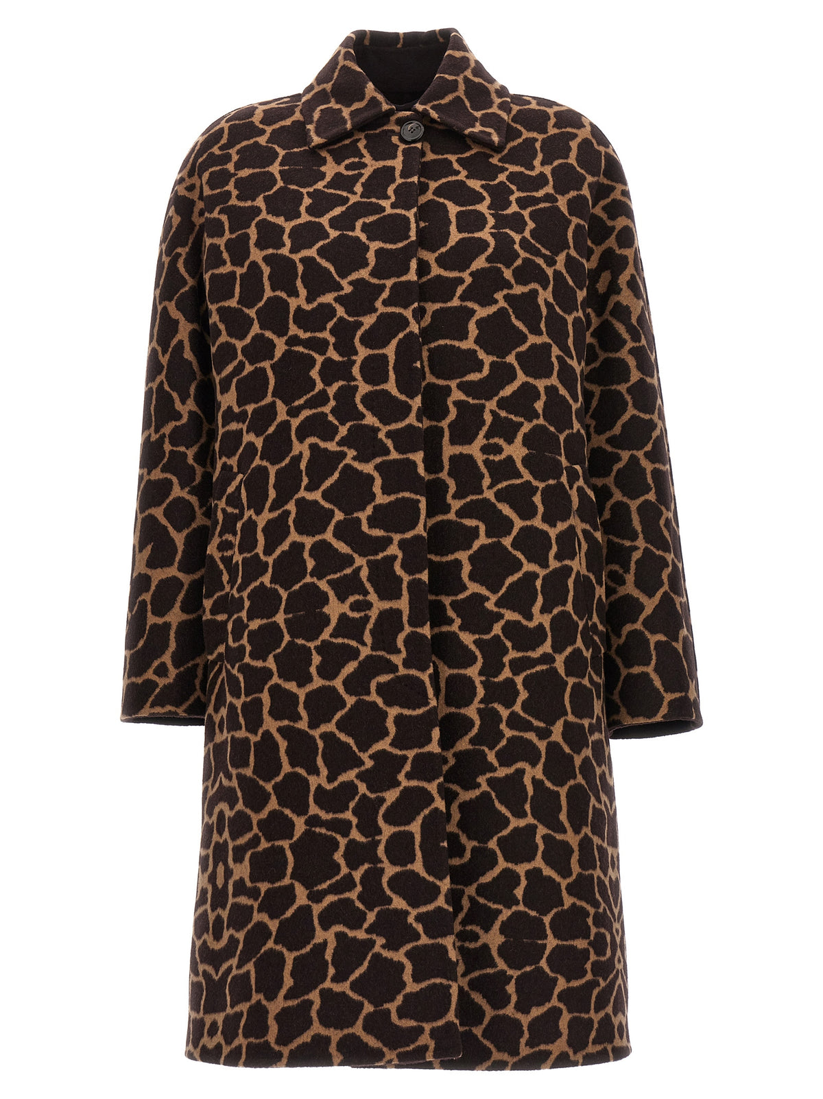 Max Mara Mantel aus reiner Schurwolle in Braun