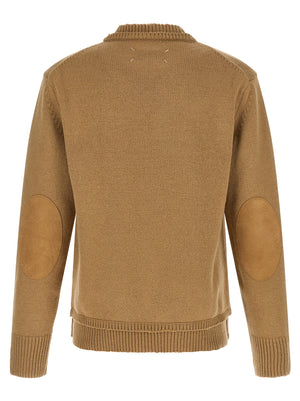 Maison Margiela Beige Wollstrickjacke