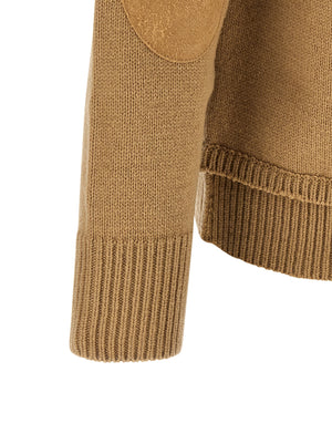 Maison Margiela Beige Wollstrickjacke