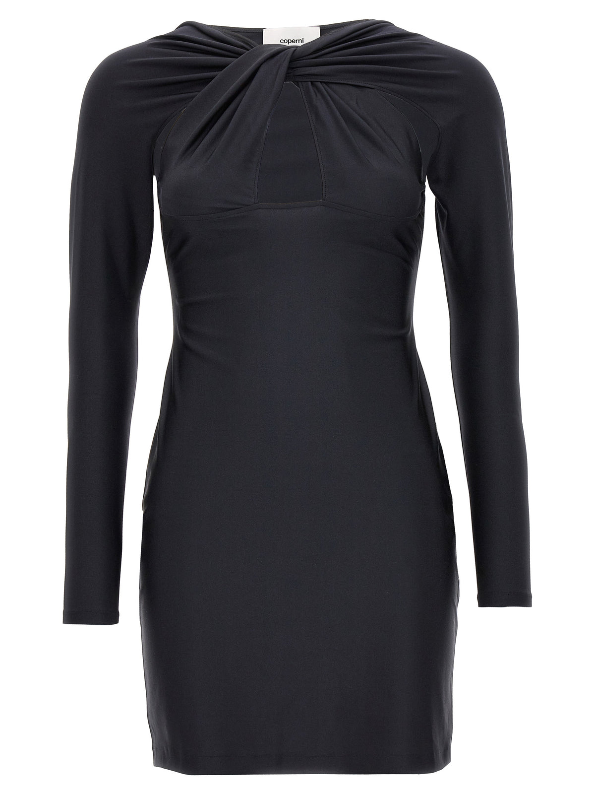 Coperni Kurzes Schwarzes Kleid Aus Polyamid