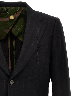 MAURIZIO MIRI Schwarzer Baumwollblazer