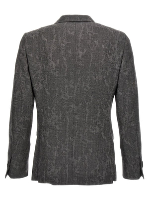 MAURIZIO MIRI Grauer Wollblazer