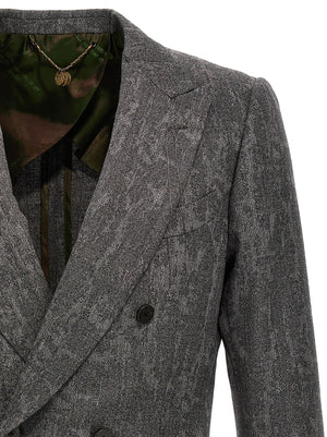 MAURIZIO MIRI Grauer Wollblazer