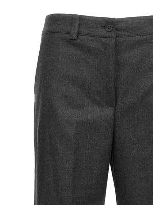 P.A.R.O.S.H. Graue Cargo-Hose aus reiner Schurwolle