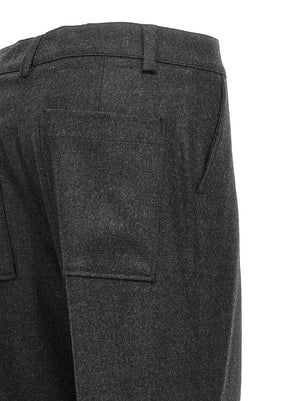 P.A.R.O.S.H. Graue Cargo-Hose aus reiner Schurwolle