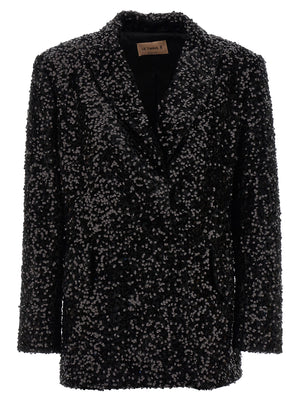 LE TWINS Schwarzer Blazer aus Polyester