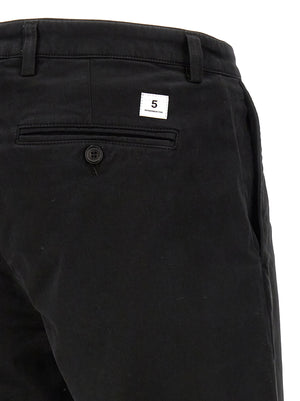 Department 5 Schwarze Baumwoll-Freizeithose