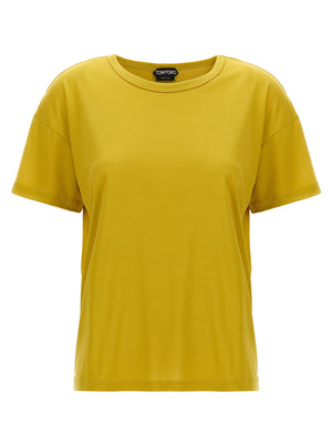Tom Ford Zweifarbiges Seiden-T-Shirt