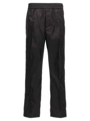 Valentino Garavani Schwarze Polyamid-Freizeithose