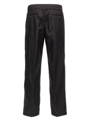 Valentino Garavani Schwarze Polyamid-Freizeithose